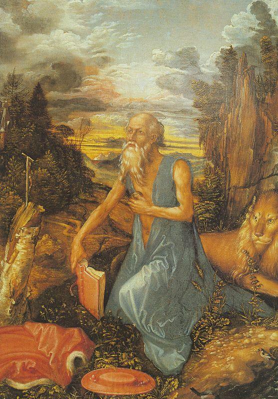 Albrecht Durer St.Jerome in the Wilderness Spain oil painting art